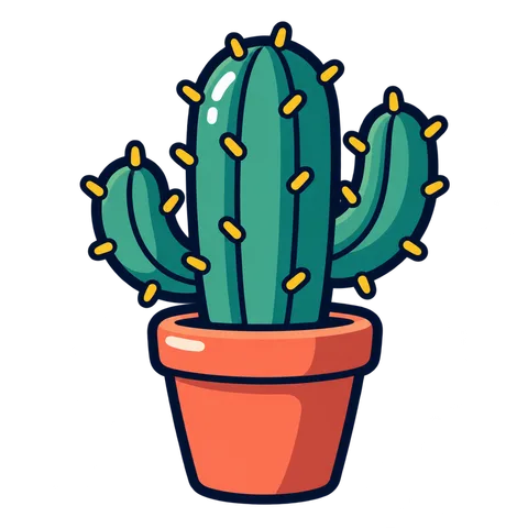 Cactus sticker